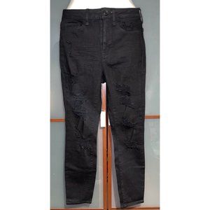 No Boundries Black Womens Distressed Skinny Denim Jeans Size 7/28W